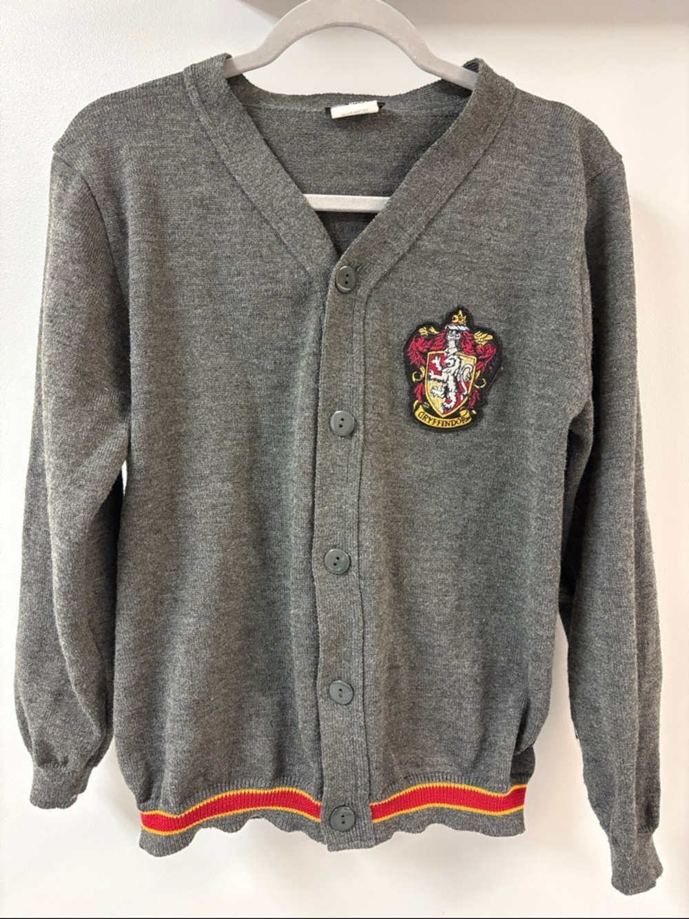 Harry Potter Gryffindor Grey School Sweater Sz S